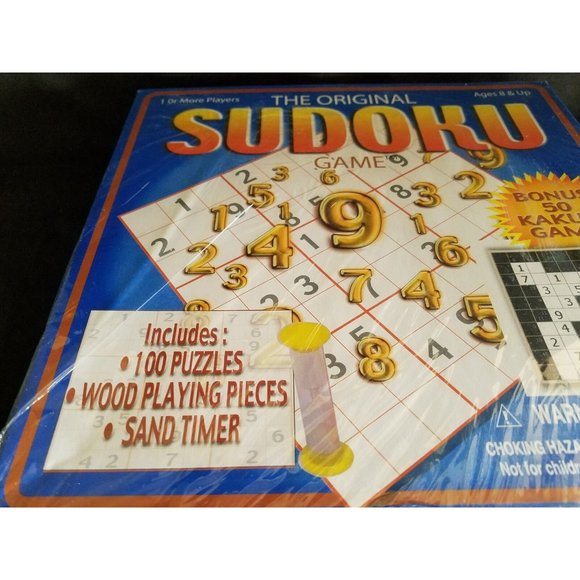 New Sealed The Original Sudoku Game w/Bonus Kakuro NIB - Picture 3 of 4